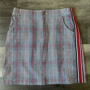 Hollister multi color plaid skirt